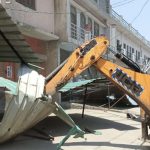 पुहाना-सालियर बाईपास के पास अतिक्रमण पर चला प्रशासन का बुलडोजर