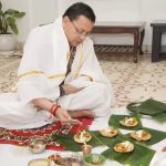 मुख्यमंत्री पुष्कर सिंह धामी ने किया पितृ विसर्जन अमावस्या पर  पूर्वजों का तर्पण