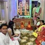 नवीन जैन परिवार ने प्रथम दिन माँ शैलपुत्री की विधि विधान के साथ की पूजा