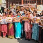 महिलाओं के सम्मान में भाजपा महिला मोर्चा उतरा सड़क पर, कांग्रेस सांसद के खिलाफ जमकर किया प्रदर्शन